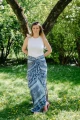 Sarong chusta Santorini na kobiecie