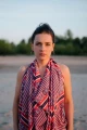 Sarong chusta Marsylia na kobiecie